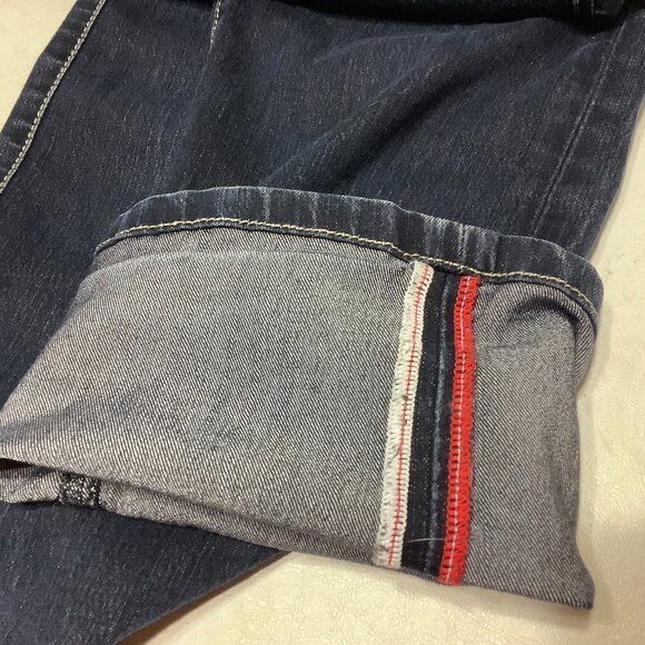 Selvedge Evisu Genes Jeans Denim Sparkly Back Pocket Size 32 - Picture 6 of 9